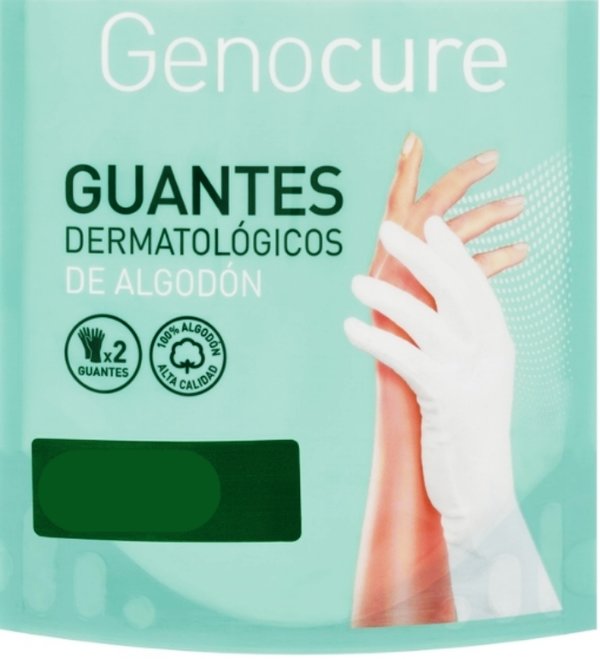 Genove guantes dermatológicos algodón talla S