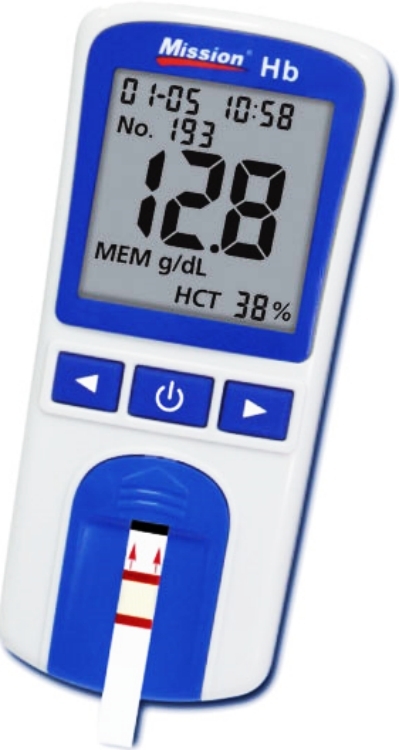 Dispositivo de medición de hemoglobina Mission® HB