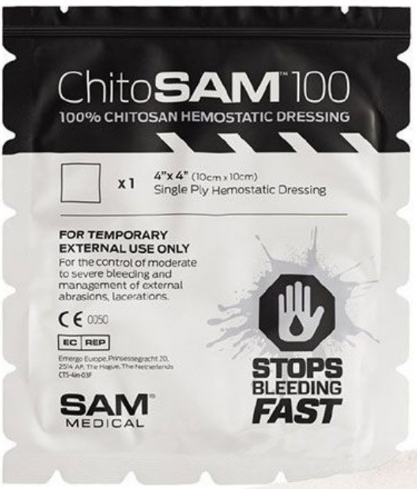 Apósito hemostático ChitoSAM 100 - 10 x 10 cm