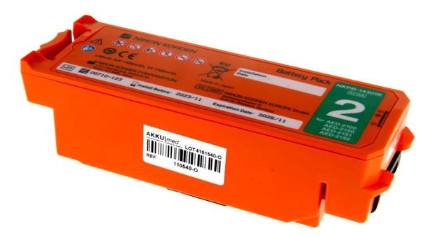 Batería de litio original Nihon Kohden para desfibrilador Cardiolife AED2100